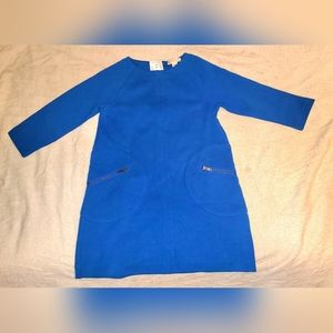 J.Crew Crewcuts Girls' Shift Dress with Zippers Blue Size 6